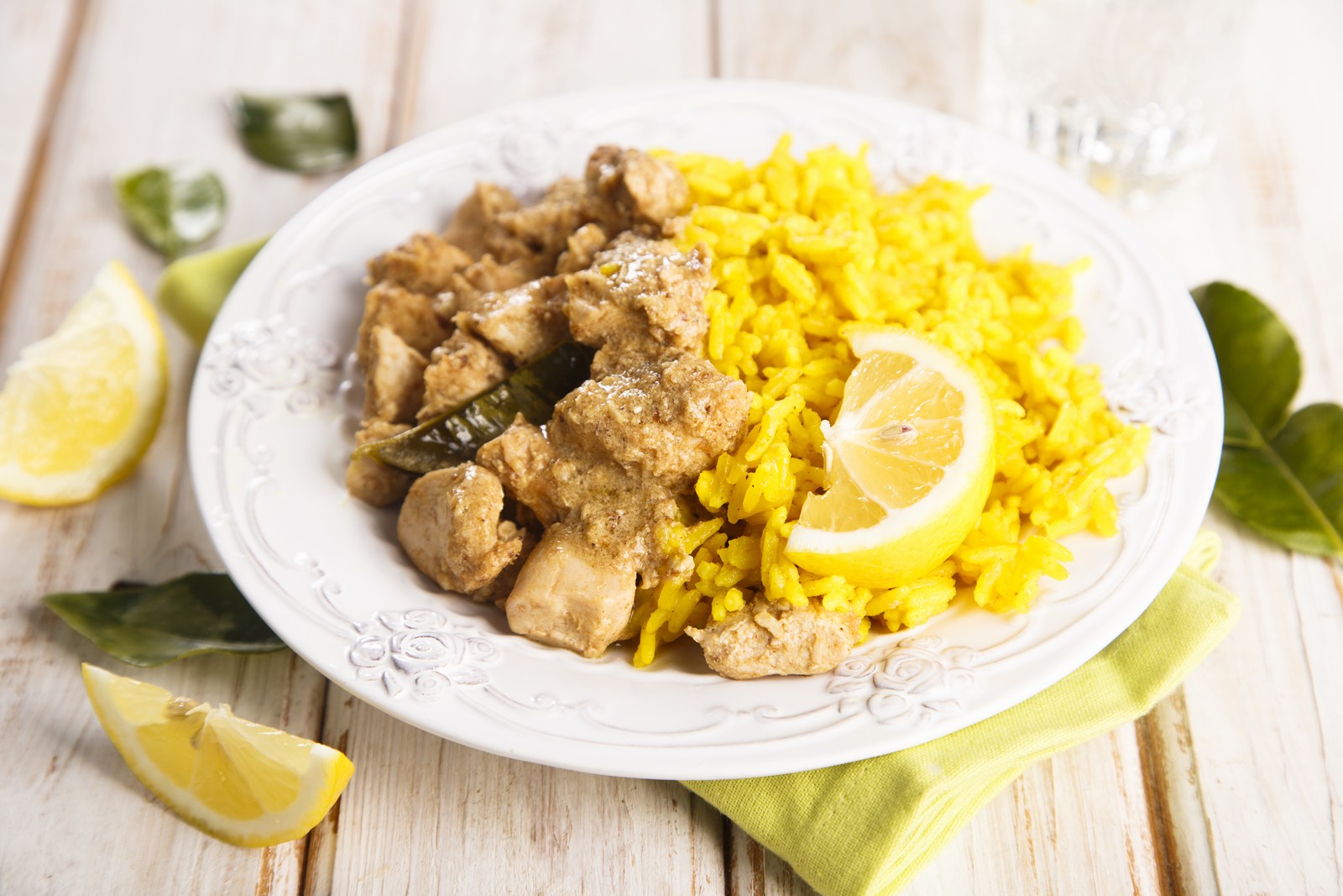 Κοτόπουλο με Ρύζι Curry ή Κάρδαμο