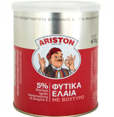 ARISTON, ΦΥΤΙΚΑ ΕΛΑΙΑ ΜΕ 5% ΒΟΥΤΥΡΟ 670g