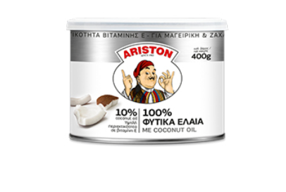 ARISTON, 100% ΦΥΤΙΚΑ ΕΛΑΙΑ ΜΕ COCONUT OIL 400g